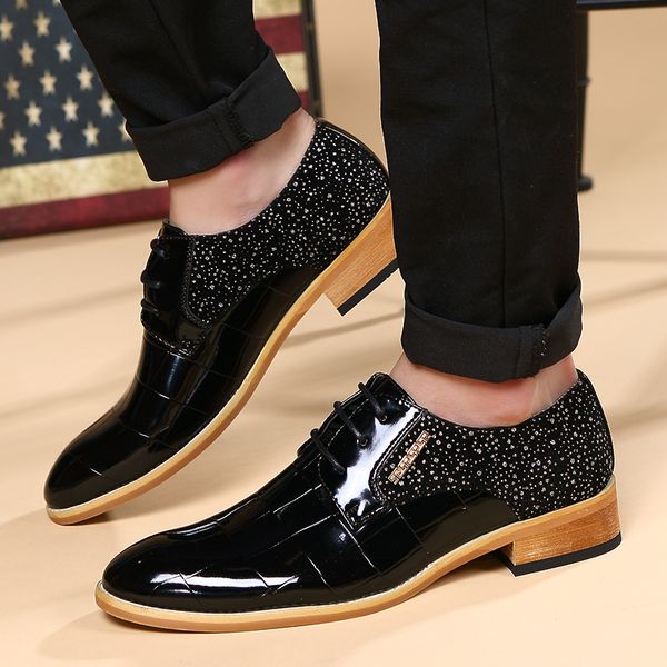 2019 new men's dress shoes classic round head leather wedding banquet shoes oxford formal italian style, Black
2019 new men's dress shoes classic round head leather wedding banquet shoes oxford formal italian style, Black
