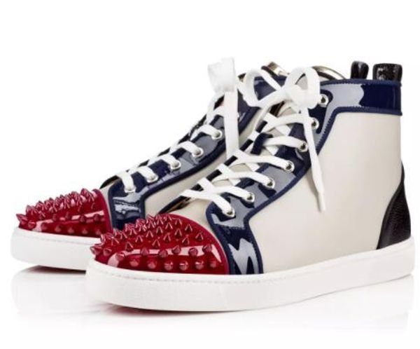 most prefer birthday gift,luxury party shoes spikes red bottom sneaker flat men's high lace-up sneakers men casual sneaker wedding 32, Black
most prefer birthday gift,luxury party shoes spikes red bottom sneaker flat men's high lace-up sneakers men casual sneaker wedding 32, Black