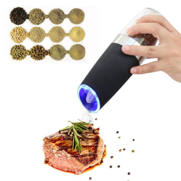 электрические силы тяжести pepper grinder с led light автоматический соль милл muller батарейках kitchen приправа шлифовального инструмента
электрические силы тяжести pepper grinder с led light автоматический соль милл muller батарейках kitchen приправа шлифовального инструмента