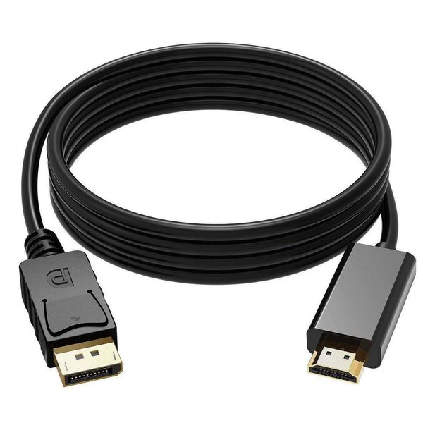 displayport to hdmi cable, gold plated dp to hdmi cable, 4k & 3d audio/video converter, 1.83m / black 10 feet 10 feet
displayport to hdmi cable, gold plated dp to hdmi cable, 4k & 3d audio/video converter, 1.83m / black 10 feet 10 feet