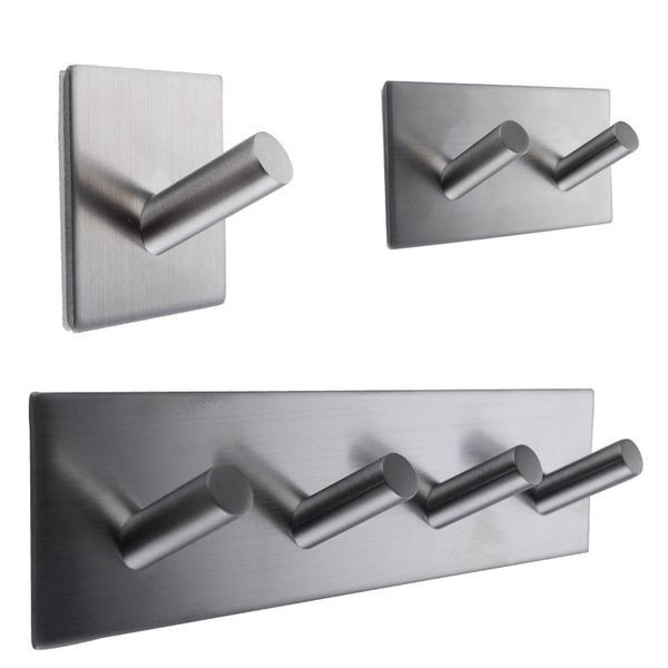 304 stainless steel self adhesive hook key rack bathroom kitchen towel hanger wall mount fping
304 stainless steel self adhesive hook key rack bathroom kitchen towel hanger wall mount fping