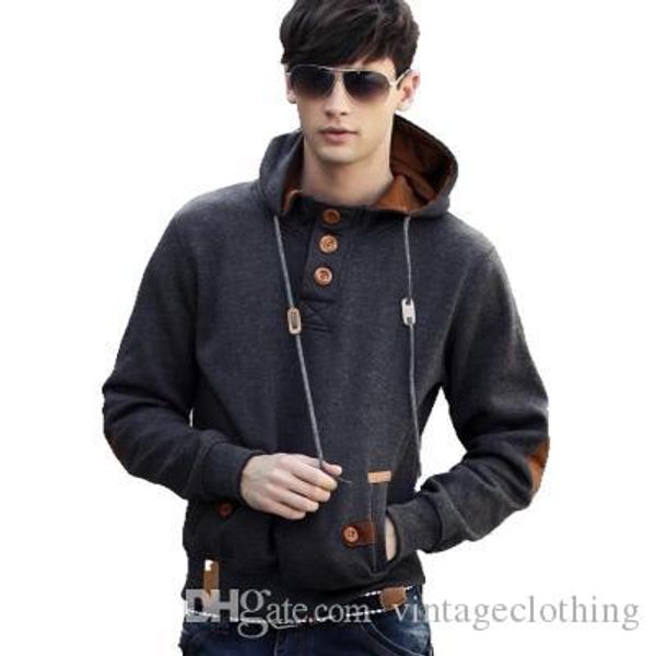mens fashion hoodies long sleeve button slim fit hooded sweatshirt casual pullover streetwear male clothing, Black
mens fashion hoodies long sleeve button slim fit hooded sweatshirt casual pullover streetwear male clothing, Black