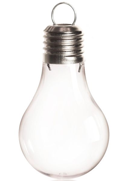 promotion - diy paintable/shatterproof clear christmas decoration, 95*60mm fillable silver cap light bulb ornament, 10/pack
promotion - diy paintable/shatterproof clear christmas decoration, 95*60mm fillable silver cap light bulb ornament, 10/pack
