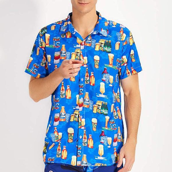 2020 men's summer new fashion slim fit male beer printing hawaiian style short-sleeved shirts casual clothing soft comfortable, White;black
2020 men's summer new fashion slim fit male beer printing hawaiian style short-sleeved shirts casual clothing soft comfortable, White;black