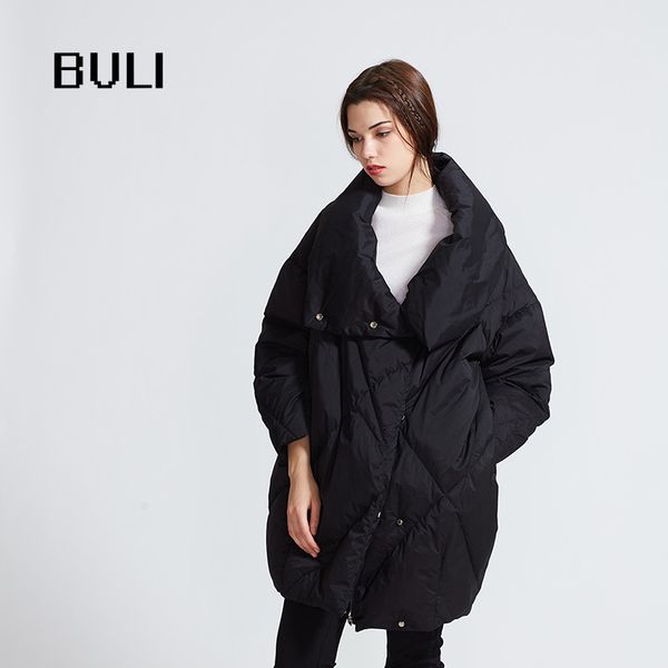bu li origional 2019 winter new long thick high collar women's down jacket dou peng xing large size women's coat, Black;white
bu li origional 2019 winter new long thick high collar women's down jacket dou peng xing large size women's coat, Black;white