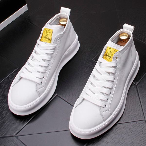 errfc designer concise mens white casual shoes high round toe trending british younger trending leisure shoes chaussure 43, Black
errfc designer concise mens white casual shoes high round toe trending british younger trending leisure shoes chaussure 43, Black