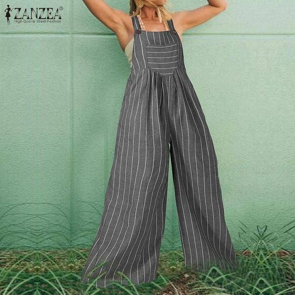 zanzea 2020 fashion striped pants women's wide leg jumpsuits casual suspender rompers female backless playsuits plus size turnip, Black;white
zanzea 2020 fashion striped pants women's wide leg jumpsuits casual suspender rompers female backless playsuits plus size turnip, Black;white