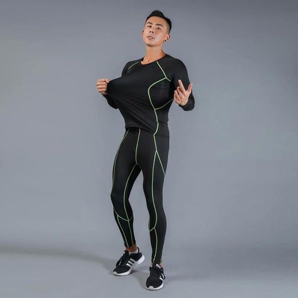 men sport suits sets quick dry fit running compression sports leggings sports jogging gym training fitness set tracksuits, White;black
men sport suits sets quick dry fit running compression sports leggings sports jogging gym training fitness set tracksuits, White;black