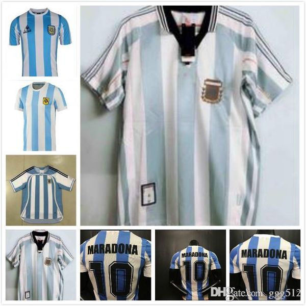 messi 86 maradona argentina retro soccer jersey 1986 vintage classic 78 06 maradona 1978 1998 2006 football shirts camiseta de futbol, Black;yellow 
messi 86 maradona argentina retro soccer jersey 1986 vintage classic 78 06 maradona 1978 1998 2006 football shirts camiseta de futbol, Black;yellow