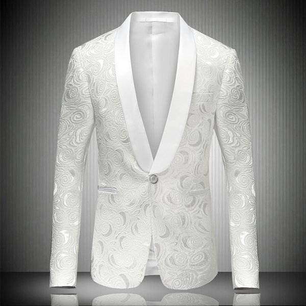 men suit jacket sobretudo masculino new tide mens fashion print blazer masculino slim fit blazer men formal jacket singers, White;black
men suit jacket sobretudo masculino new tide mens fashion print blazer masculino slim fit blazer men formal jacket singers, White;black