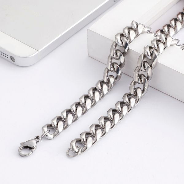 9mm 24 inch hip-hop jewelry silver tone stainelss steel high polished curb chain link necklace for men
9mm 24 inch hip-hop jewelry silver tone stainelss steel high polished curb chain link necklace for men