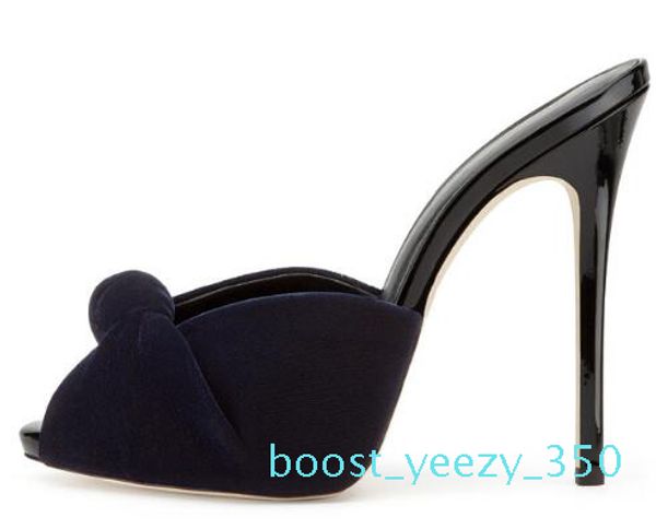 women high heel knotted mules 2018 ladies black red velvet summer shoes peep toe sandals party evening dress heels big size b35
women high heel knotted mules 2018 ladies black red velvet summer shoes peep toe sandals party evening dress heels big size b35