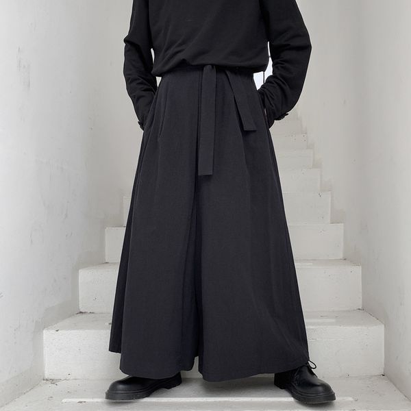 wrap belt sashes cross wide loose baggy crotch hip hop skirt pant japan men trouser plus size ankle length sweatpant punk gothic, Black
wrap belt sashes cross wide loose baggy crotch hip hop skirt pant japan men trouser plus size ankle length sweatpant punk gothic, Black