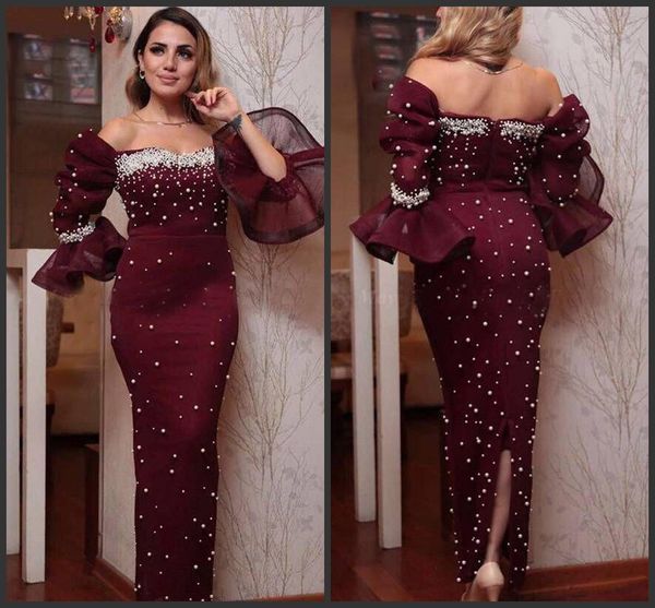 burgundy mermaid elegant evening dresses full beads off shoulder 2020 long party prom dresses special occasion dresses, Black;red
burgundy mermaid elegant evening dresses full beads off shoulder 2020 long party prom dresses special occasion dresses, Black;red