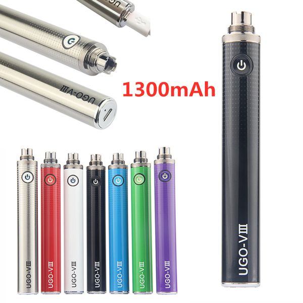 1Pcs 100% Original eGo T UGO V3 Micro USB E Cigarette Vape Pen Battery 510 1300mah Evod Passthrough Batteries Bottom Charge with usb Charger
1Pcs 100% Original eGo T UGO V3 Micro USB E Cigarette Vape Pen Battery 510 1300mah Evod Passthrough Batteries Bottom Charge with usb Charger