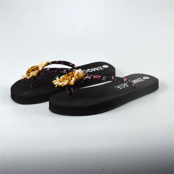 women slides 2019 fashion flip-flop slip-on open toe flower wedges color pantuflas mujer dames slippers pantoffels dames, Black
women slides 2019 fashion flip-flop slip-on open toe flower wedges color pantuflas mujer dames slippers pantoffels dames, Black