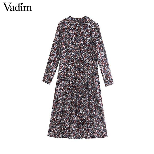 vadim women retro floral pattern midi dress long sleeve o neck straight female vintage mid calf dresses qc676, Black;gray
vadim women retro floral pattern midi dress long sleeve o neck straight female vintage mid calf dresses qc676, Black;gray