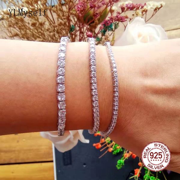 17.5 cm tennis bracelet pure 925 silver material jewelry 2-4mm 5a cz eternal gift for wife shiny real sterling silver bracelets, Black
17.5 cm tennis bracelet pure 925 silver material jewelry 2-4mm 5a cz eternal gift for wife shiny real sterling silver bracelets, Black