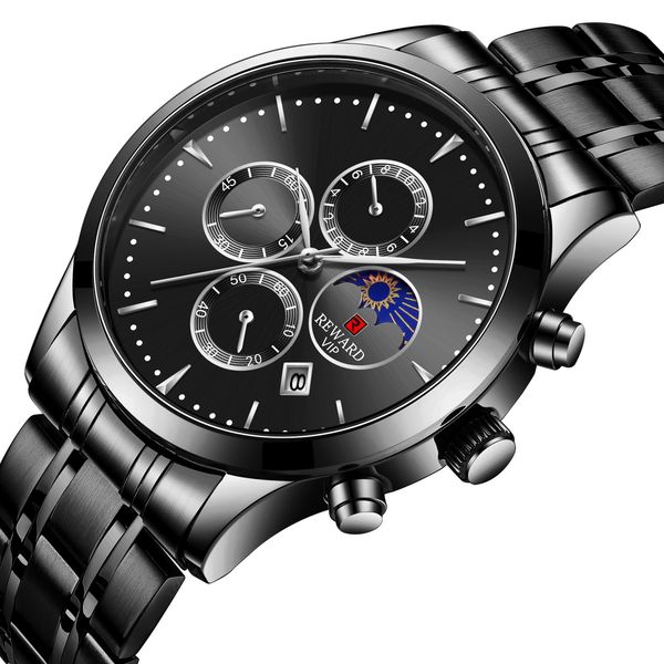 cross-border mens moon phase waterproof mens steel belt butterfly buckle calendar multi-function timing sports mens watch, Slivery;brown
cross-border mens moon phase waterproof mens steel belt butterfly buckle calendar multi-function timing sports mens watch, Slivery;brown