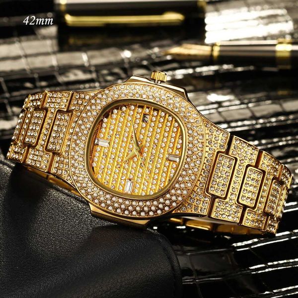 full bling diamonds watch men iced-out hip hop womens quartz watches gold stainless steel relogio reloj hombre clock hour, Slivery;brown
full bling diamonds watch men iced-out hip hop womens quartz watches gold stainless steel relogio reloj hombre clock hour, Slivery;brown