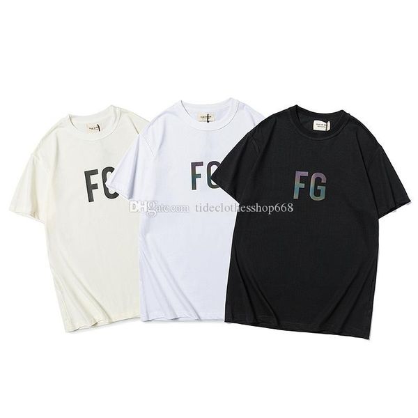 2020 tide new fog reflective letters men's fear of god t-shirt cotton printing colorful round neck loose men and women short sleeve cou, White
2020 tide new fog reflective letters men's fear of god t-shirt cotton printing colorful round neck loose men and women short sleeve cou, White