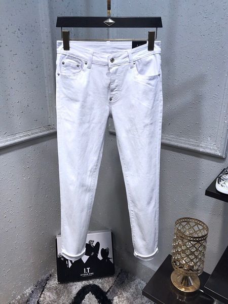 new style fashion solid classic style jeans slim fit motorcycle biker denim men's designer jeans european american standard size 168, Blue
new style fashion solid classic style jeans slim fit motorcycle biker denim men's designer jeans european american standard size 168, Blue