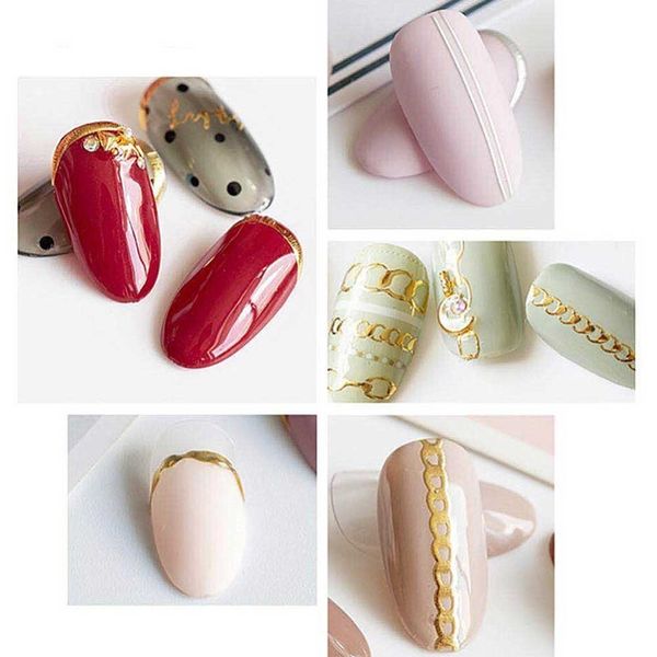 1 piece nail sticker curve stripe lines rose gold silver 3d nails stickers adhesive striping tape nail art stickers decals, Black
1 piece nail sticker curve stripe lines rose gold silver 3d nails stickers adhesive striping tape nail art stickers decals, Black