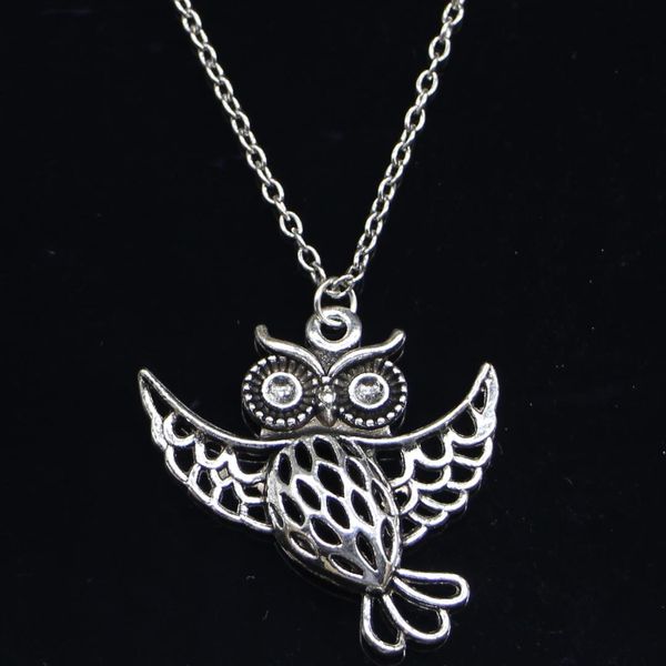 20pcs new fashion necklace 36x35mm flying owl silver pendants short long women men colar gift jewelry choker
20pcs new fashion necklace 36x35mm flying owl silver pendants short long women men colar gift jewelry choker