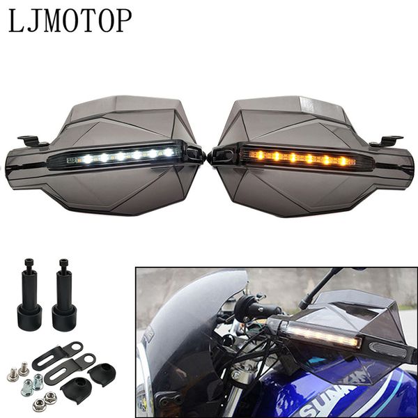 universal motorcycle hand guards with led turn signal light protectors for zx7r zx9 ninja gpz500 ninja ex500 650r
universal motorcycle hand guards with led turn signal light protectors for zx7r zx9 ninja gpz500 ninja ex500 650r