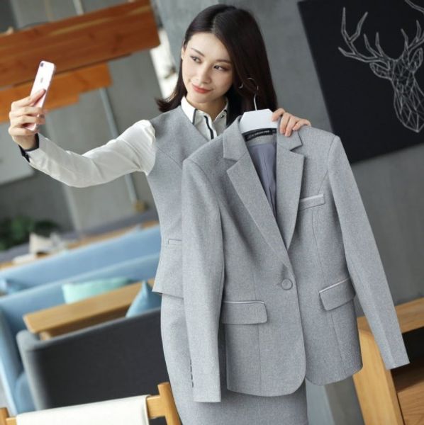 style business casual skirt or pant suits for women work wear pants or skirts suit womens slim two pieces set formal pantsuit, White;black
style business casual skirt or pant suits for women work wear pants or skirts suit womens slim two pieces set formal pantsuit, White;black