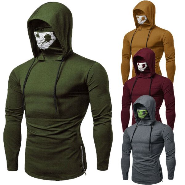 fashion men's sweatshirt drawstring zipper skull ghost hoodied hooded hoodies streetwear, Black
fashion men's sweatshirt drawstring zipper skull ghost hoodied hooded hoodies streetwear, Black