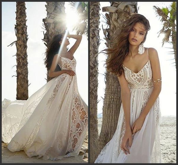 2020 new rish wedding dresses abiti da sposa spaghetti backless lace bridal gown bohemia boho beach wedding dress, White
2020 new rish wedding dresses abiti da sposa spaghetti backless lace bridal gown bohemia boho beach wedding dress, White