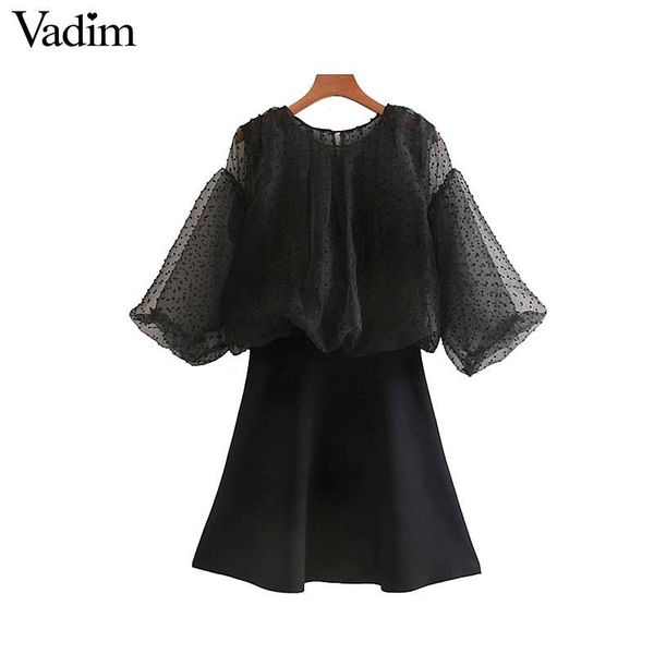 vadim women mesh mini dress ruffles transparent sleeve see through female party club black dresses vestidos mujer qd059, Black;pink
vadim women mesh mini dress ruffles transparent sleeve see through female party club black dresses vestidos mujer qd059, Black;pink
