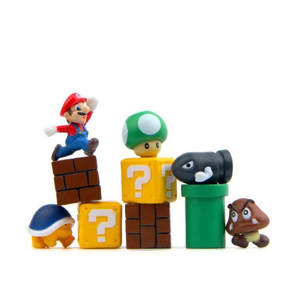 lowprice 10pcs/set mini super mario bros figure mario bullet mushroom tortoise wall well pvc action figure model toys diy decoration gift
lowprice 10pcs/set mini super mario bros figure mario bullet mushroom tortoise wall well pvc action figure model toys diy decoration gift