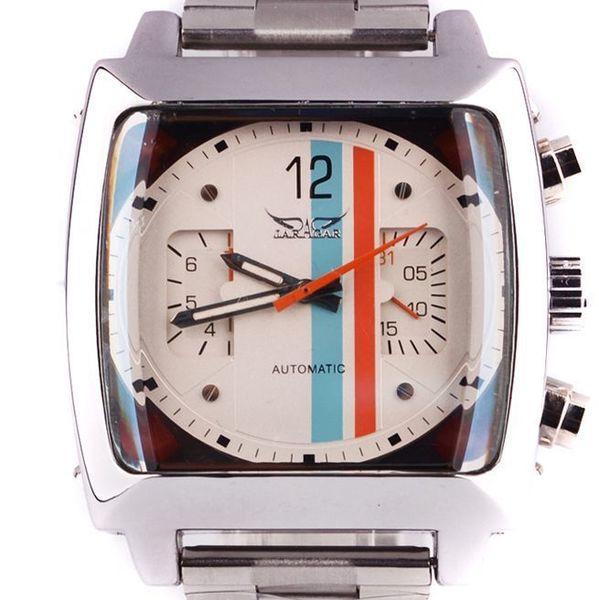 jaragar fashion square dial men's day month automatic mechanical watch reloj male wristwatch montre homme j190706, Slivery;brown
jaragar fashion square dial men's day month automatic mechanical watch reloj male wristwatch montre homme j190706, Slivery;brown