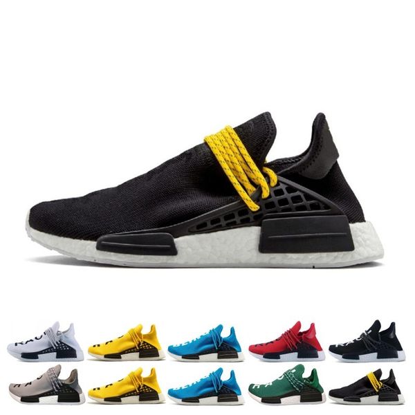 

Human race running hoe men women pharrell william hu runner yellow black white red grey blue ca ual port neaker ize 36 47