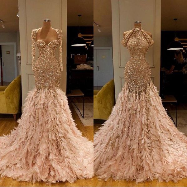 long sleeve gold feather mermaid evening dresses prom dress sequined formal evening gowns robe de soiree abendkleider, Black;red
long sleeve gold feather mermaid evening dresses prom dress sequined formal evening gowns robe de soiree abendkleider, Black;red