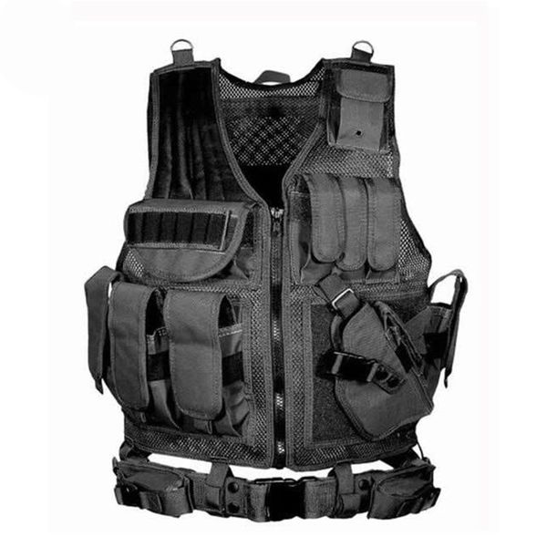 army tactical equipment molle vest hunting armor vest gear paintball protective cs wargame multi-pocket, Camo;black
army tactical equipment molle vest hunting armor vest gear paintball protective cs wargame multi-pocket, Camo;black