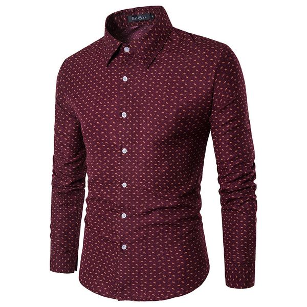 2018 men fashion casual long sleeved print shirt slim fit male shirt brand soft comfortable fashion, White;black
2018 men fashion casual long sleeved print shirt slim fit male shirt brand soft comfortable fashion, White;black
