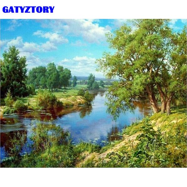 gatyztory frame green lake diy painting by number handpainted oil painting modern wall art picture for home decor 40x50cm gift
gatyztory frame green lake diy painting by number handpainted oil painting modern wall art picture for home decor 40x50cm gift