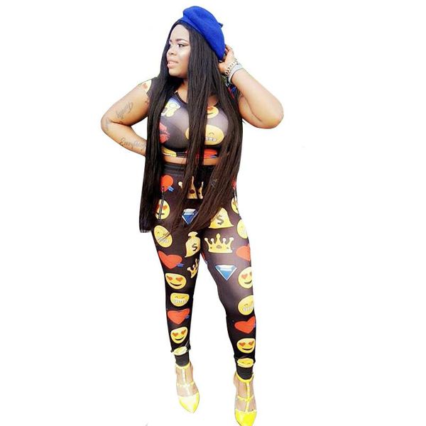 emoji печати женщины tracksuit summer two piece set crop top и брюки костюм cute jogger set повседневный потовых костюмы женский great s-xl, Gray
emoji печати женщины tracksuit summer two piece set crop top и брюки костюм cute jogger set повседневный потовых костюмы женский great s-xl, Gray