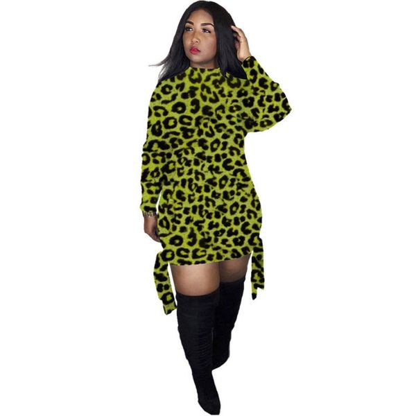 2019 new design autumn winter streetwear women leopard printed above-knee dress office lady o neck long sleeve mini dressty1158g, Black;gray
2019 new design autumn winter streetwear women leopard printed above-knee dress office lady o neck long sleeve mini dressty1158g, Black;gray