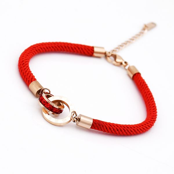 new fashion women & men charm red rope bracelets roman numerals zircon bracelets for women pulseira jewelry wholesale, Black
new fashion women & men charm red rope bracelets roman numerals zircon bracelets for women pulseira jewelry wholesale, Black