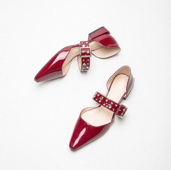luxury women belt buckle muller shoes patent leather chunky heels shoes pointed toe shallow mouth fashion designer lady summer sandals, Black
luxury women belt buckle muller shoes patent leather chunky heels shoes pointed toe shallow mouth fashion designer lady summer sandals, Black