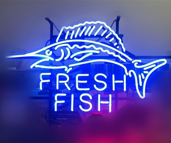 17"x14" fresh fish catering wall decor handcrafted real glass neon sign beer sports bar club light
17"x14" fresh fish catering wall decor handcrafted real glass neon sign beer sports bar club light