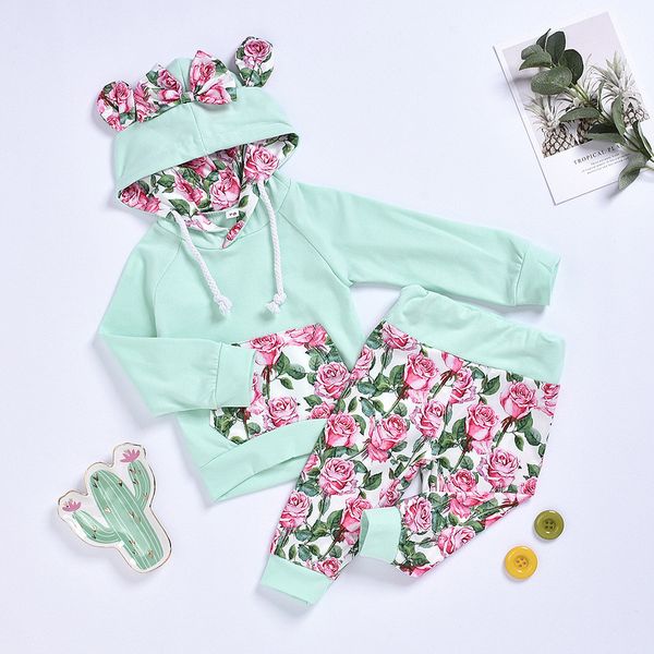 hooded infant baby girls winter clothes sets 2020 fashion flower print ear sweatshirt pants outfits sets infant clothing drop, White
hooded infant baby girls winter clothes sets 2020 fashion flower print ear sweatshirt pants outfits sets infant clothing drop, White