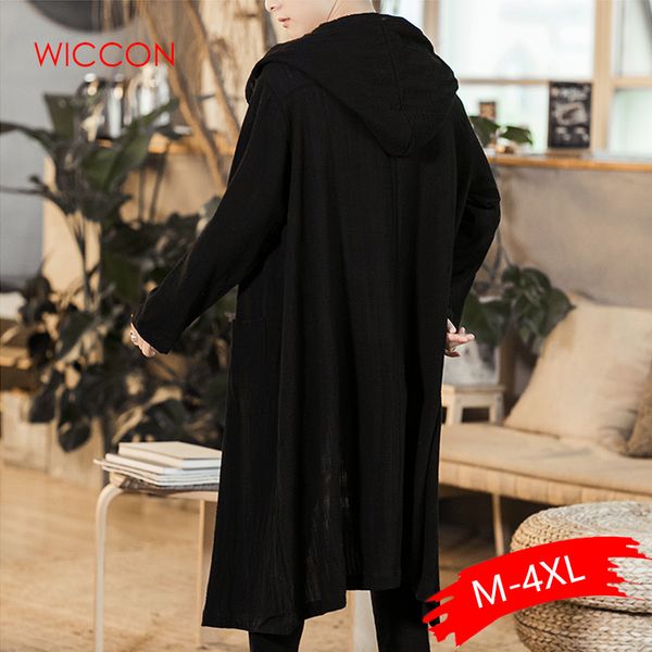 men chinese style long casual hooded trench coat spring autumn male streetwear hip hop punk gothic cardigan jacket overcoat, Tan;black
men chinese style long casual hooded trench coat spring autumn male streetwear hip hop punk gothic cardigan jacket overcoat, Tan;black