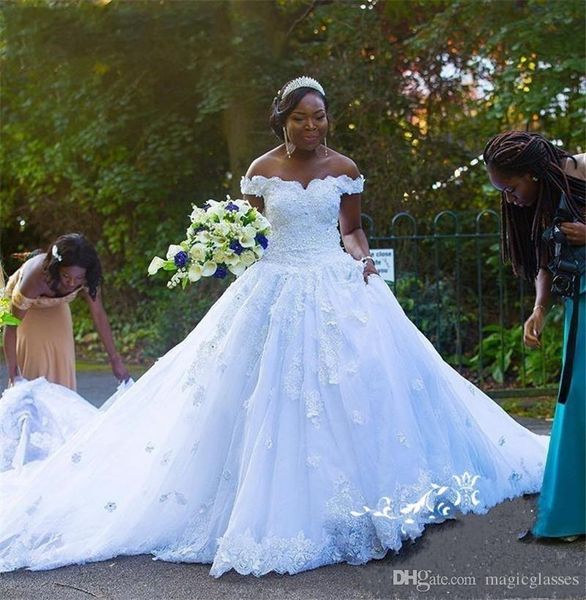 off the shoulder african wedding dresses with appliques lace corset bridal dresses custom made wedding gowns cheap, White
off the shoulder african wedding dresses with appliques lace corset bridal dresses custom made wedding gowns cheap, White