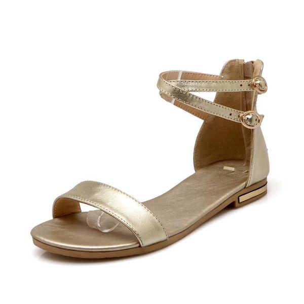 plus size 46 2020 summer women sandals genuine leather flat heel flip flops gladiator casual ankle strap shoe woman white gold, Black
plus size 46 2020 summer women sandals genuine leather flat heel flip flops gladiator casual ankle strap shoe woman white gold, Black