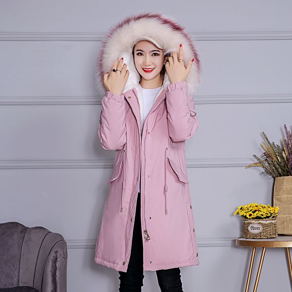 2020 new faux fur liner long jackets winter jacket women faux fur collar fashion parka women coat female pp405, Black
2020 new faux fur liner long jackets winter jacket women faux fur collar fashion parka women coat female pp405, Black